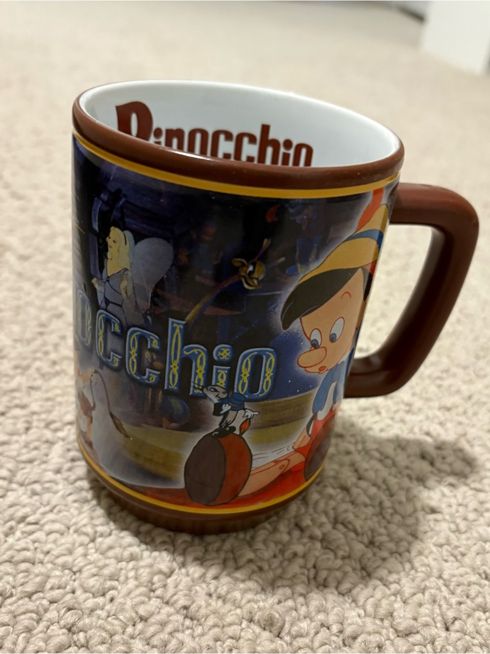 Disney Rare Collectible Pinocchio Coffee Mug